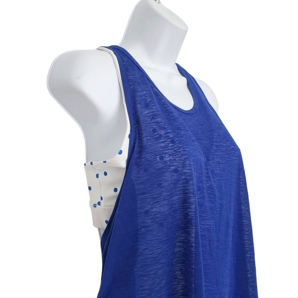 FABLETICS Womens Ryan Built-In Bra Tank Polka Dot Small Comfort Support Style. - Picture 6 of 10